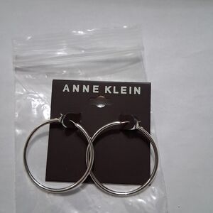 Anne Klein Silver Hoop Earrings